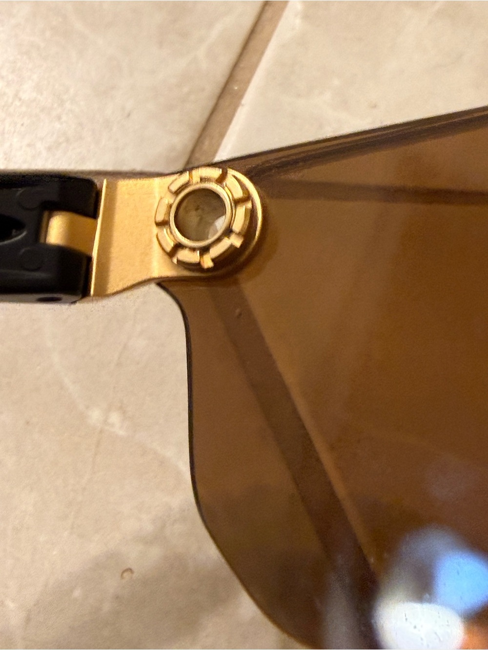 OAKLEY CHRYSTL SATIN GOLD W/ BRONZE SUNGLASSES - Picture 5 of 8